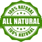 100% all natural badge